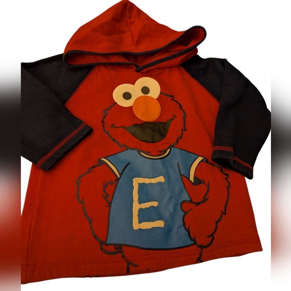 Sesame Street Elmo Y2K Hoodie Sweatshirt Size 24 Months